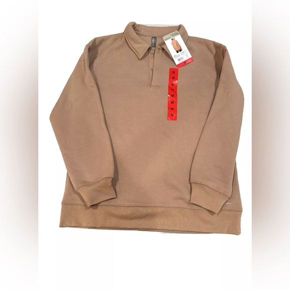Mondetta Ladies' Collared Fleece Pullover Top - Picture 1 of 4